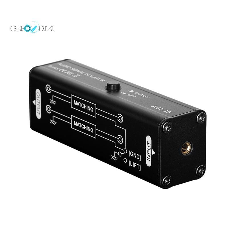 Gzhxdiizi Passive Sound Interface Filter 3.5 มม.AUX Audio Signal Isolator สําหรับรถบ้านระบบเพลง