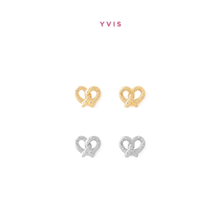 YVIS Hot Bakes Brass Stud Earrings - City Route Collection