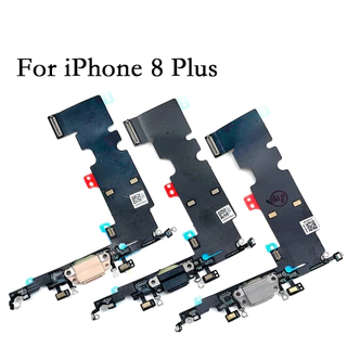 พอร์ตชาร์จ Flex สําหรับ iPhone 7 8 7Plus 8Plus แจ็คไมโครโฟนปลั๊ก Usb Flex Cable Ribbon Replacement แผงชาร์จ USB