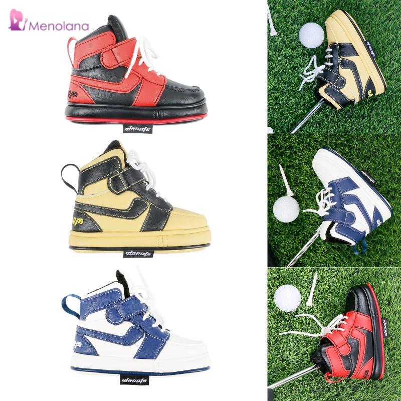 [Menolana] ฝาครอบพัตเตอร์ใบมีด, Headcover พัตเตอร์กอล์ฟ, ผ้าคลุมหัวพัตเตอร์แบบมีขนแกะ, ผ้าคลุมป้องกัน