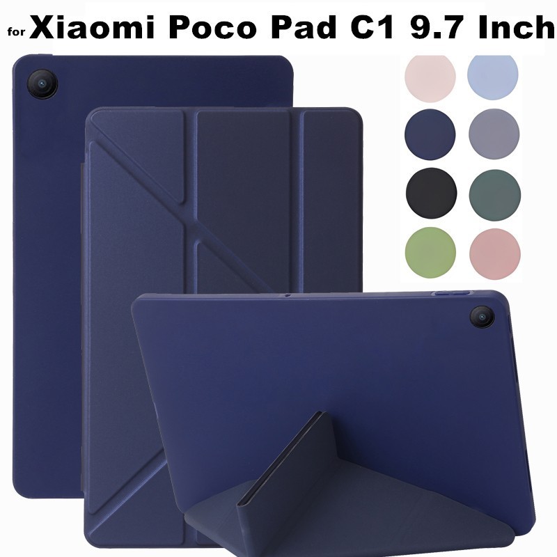 เคสหนังPU ขอบนิ่ม สำหรับ Xiaomi Poco Pad C1 9.7 4G 2026 / Redmi Pad2 9.7 ใส่ปากกาได้ 020