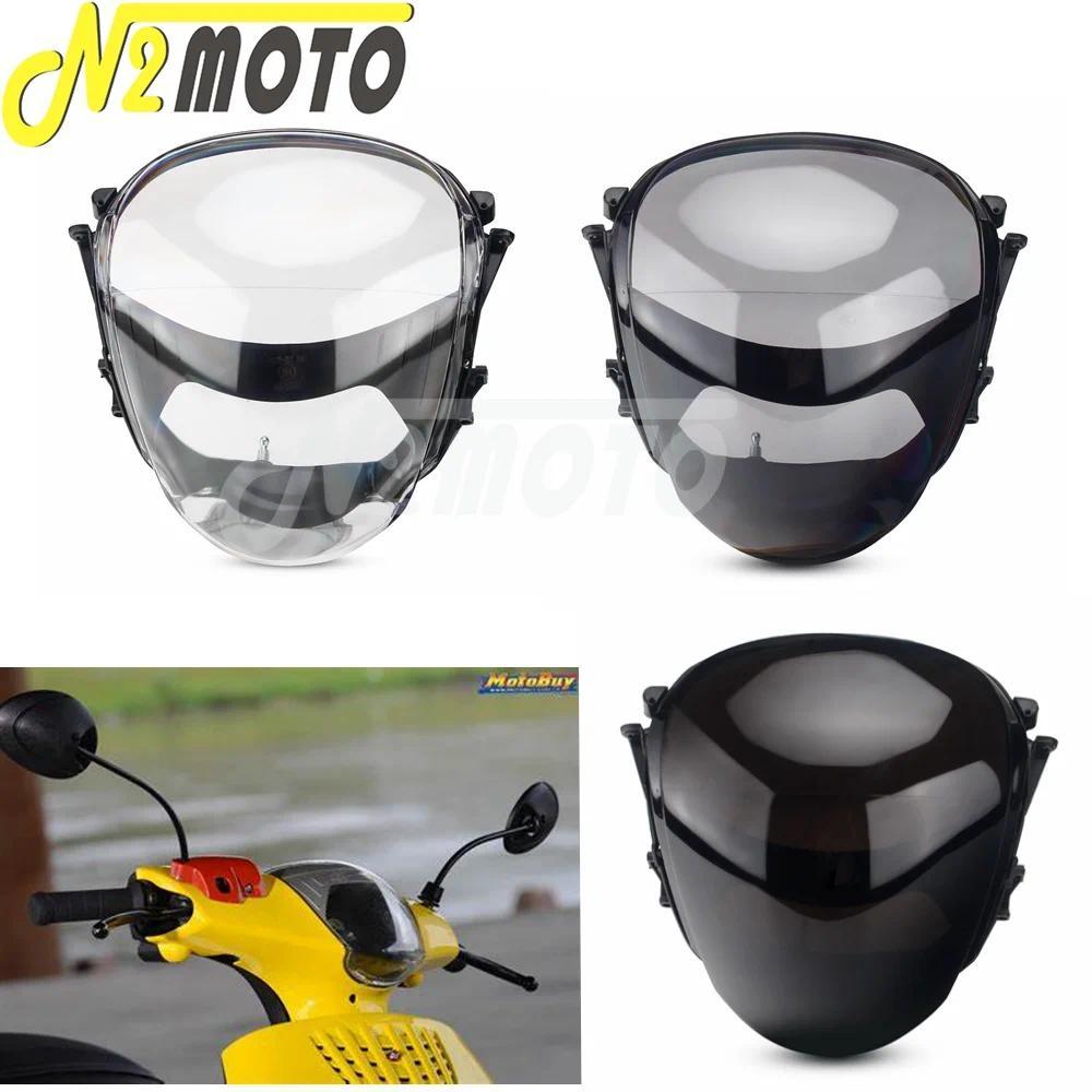 zเลนส์ไฟหน้ารถมอเตอร์ไซค์ ฝาครอบไฟหน้าสกู๊ตเตอร์ สำหรับ Piaggio Zip 100 98 4T 50 2T AC 49 DT TT LC S
