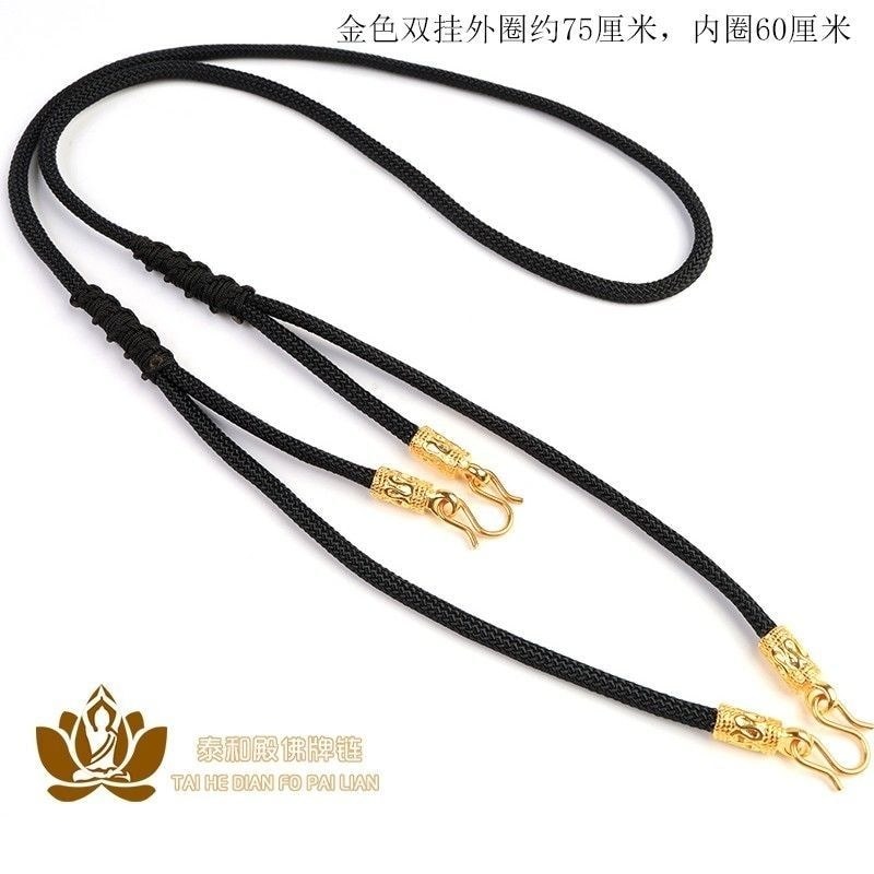 T Thailand Amulet Chain Amulet Pendant Rope 925 Silver Men Women Style
