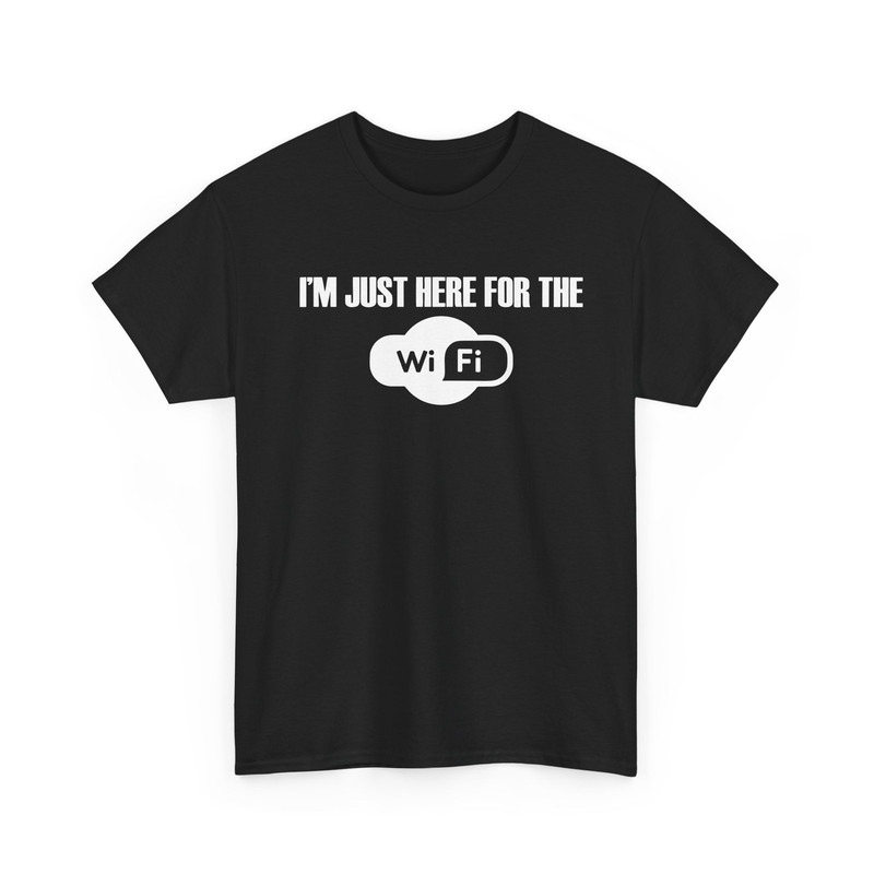 2026 Gildan ของขวัญ Nerd Just Here สําหรับ WiFi เสื้อ Unisex Heavy Cotton Tshirt XS-3XL
