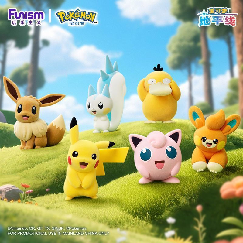 Pokemon Plush series Pikachu Eevee Psyduck Figures ตุ๊กตาสะสมตกแต่งของขวัญ