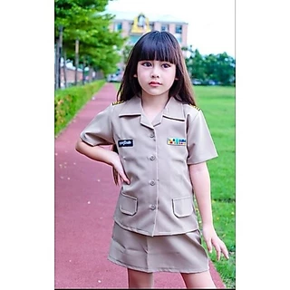 ชุดคุณครูเด็กหญิงคอปกฮาวาย