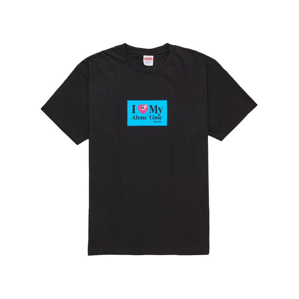 Supreme Alone Time Tee สีดํา
