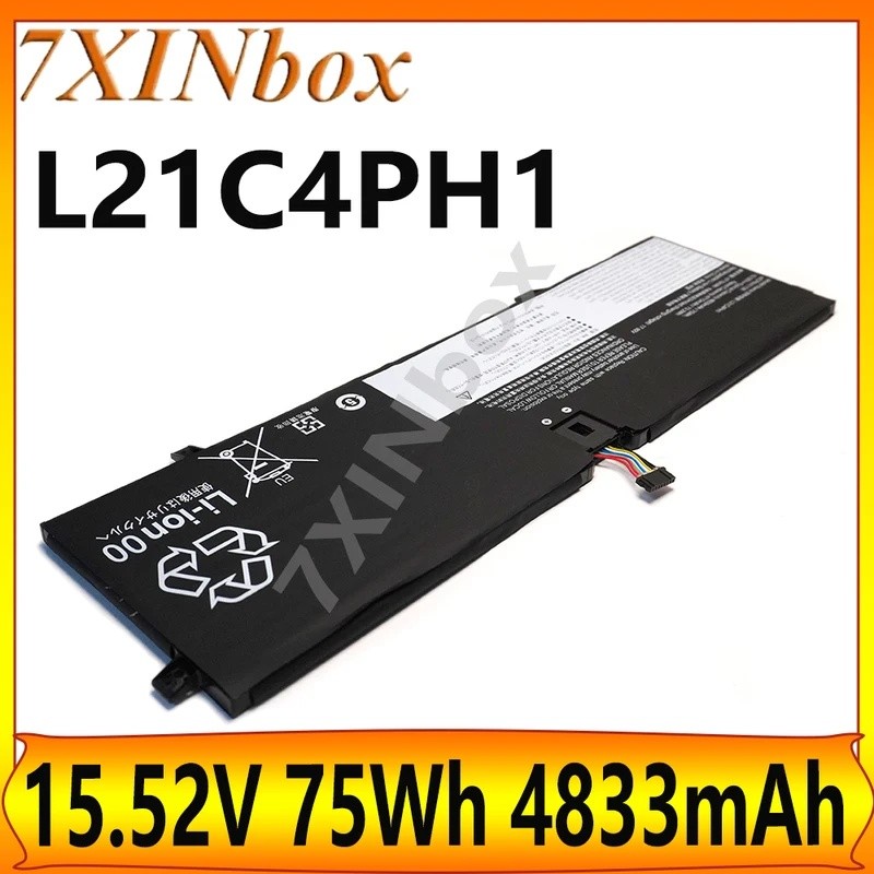 7XINbox L21C4PH1 1542V 75Wh 4833mAh แบตเตอรี่ OEM สําหรับ Lenovo โยคะ Slim 9-14IAP7 82T0 82T1 Series