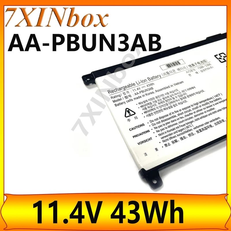 7XINbox AA-PBUN3AB AA-PBUN3QB 11.4V 43Wh แบตเตอรี่แล็ปท็อปสําหรับ Samsung โน้ตบุ๊ค 7 Spin NP530E5M N