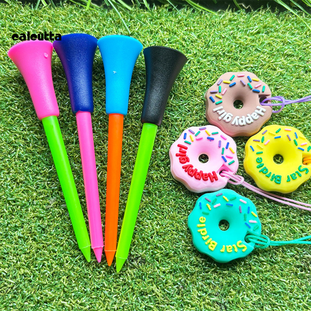[calcutta] Golf Tee Hanger Cute Golf Tee Accessories Tee Holder Plastic Anti-lost Donut Shape Ring w