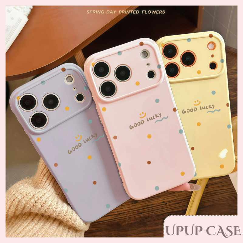 UPUP Case - เคสโทรศัพท์รูปหัวใจ นุ่ม เงา ใช้ได้กับเคส iPhone 11 และ iPhone 17 Pro Max โชคดี