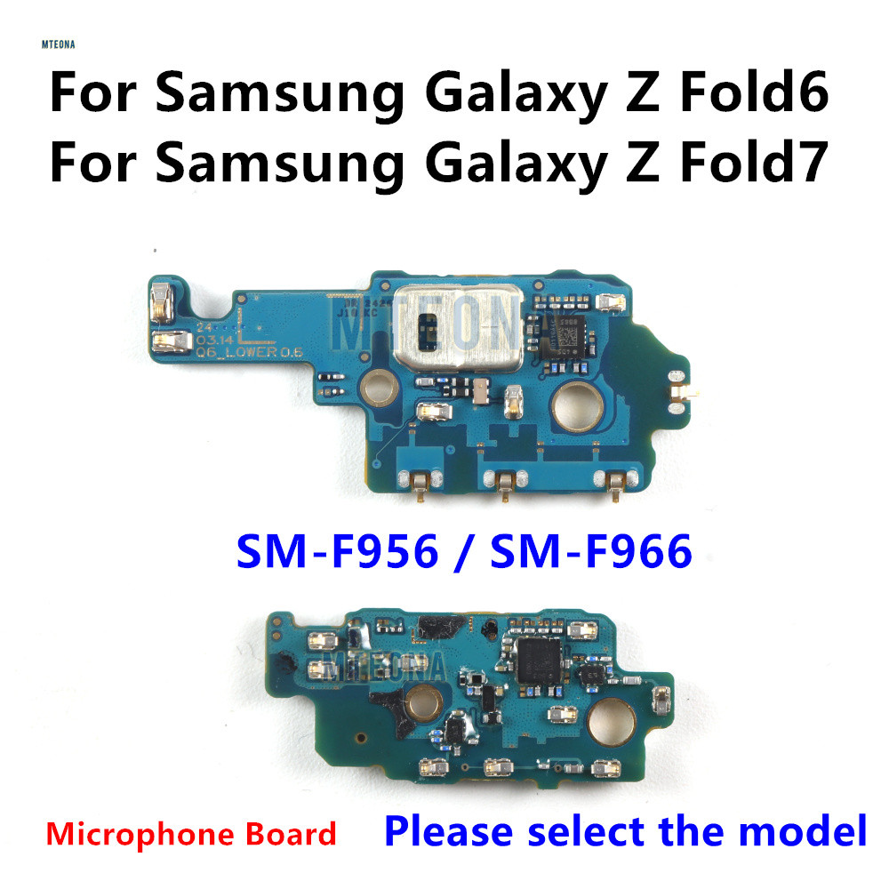 ไมโครโฟนไมโครโฟนพอร์ต Flex Cable Connector สําหรับ Samsung Galaxy Z Fold7 Fold6 SM-F956 SM-F966B/DS 