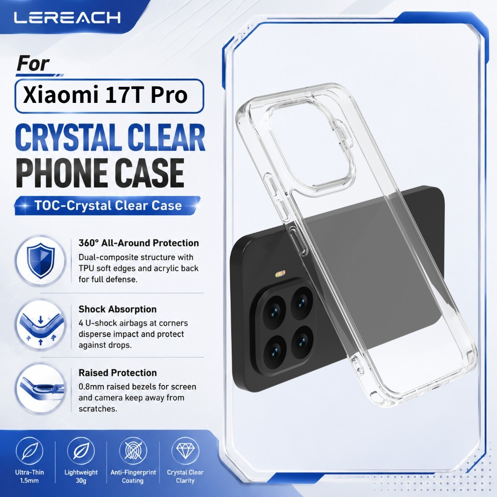 เคสใส สำหรับ Xiaomi 17T Pro TPU Frame Anti-Yellow Ultra-Thin CA1000