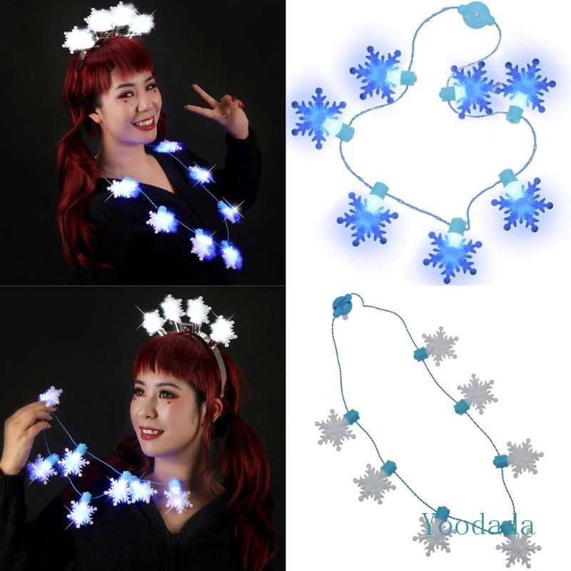 Yoo ดําเนินการคริสต์มาสวันหยุด LED สร้อยคอเด็กสร้อยคอแสงคริสต์มาส