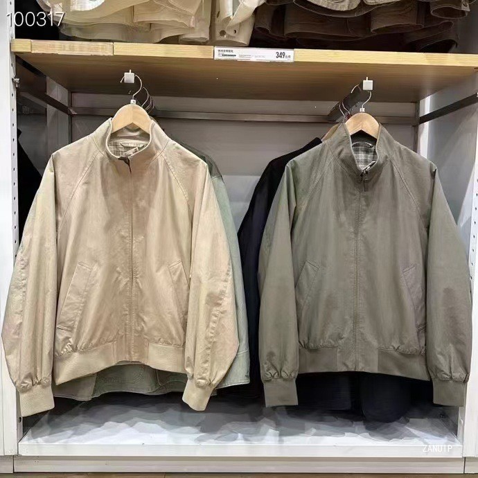 เสื้อแจ็คเก็ตแฟชั่นแขนยาวคอตั้งสําหรับฤดูใบไม้ร่วง ไม่จํากัดเพศ สไตล์ญี่ปุ่นซิปเสื้อโค้ทสั้นเสื้อแจ็คเก็ตลําลองทรงหลวม 484610