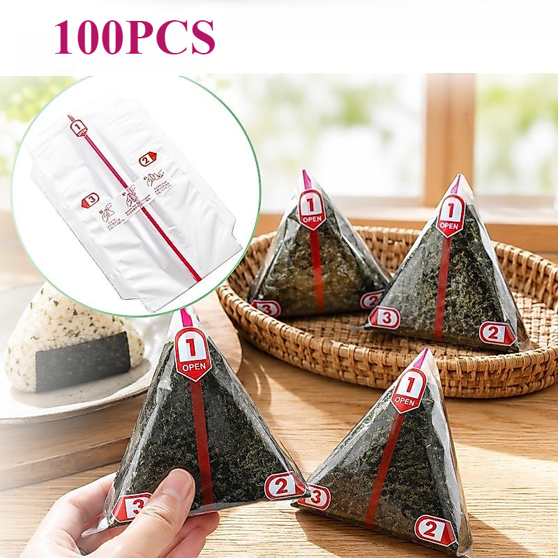 Nori Onigiri / Nori Wrapper ห่อพิเศษ Triangle / Sushi Nori 100 แผ่น