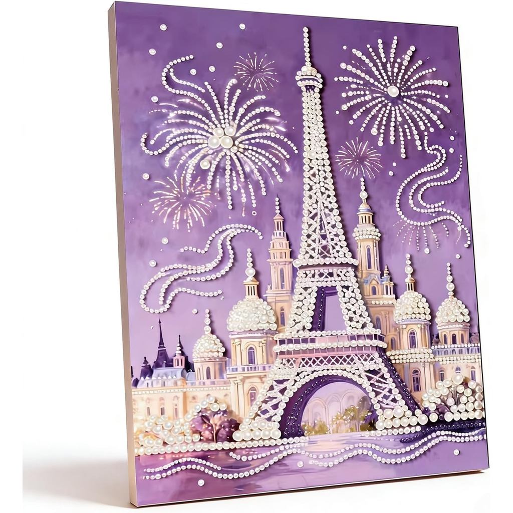 Jendfert Pearl Painting Kit - DIY Pearl Painting Kit, Castle, ความคิดสร้างสรรค์ DIY All-Pearl Dot Pa