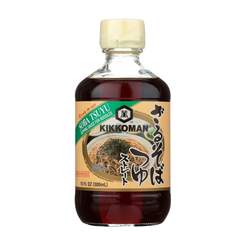 คิคโคแมน ซอสปรุงรสสำหรับจิ้มบะหมี่ Kikkoman Soba Tsuyu Sauce 300ml.