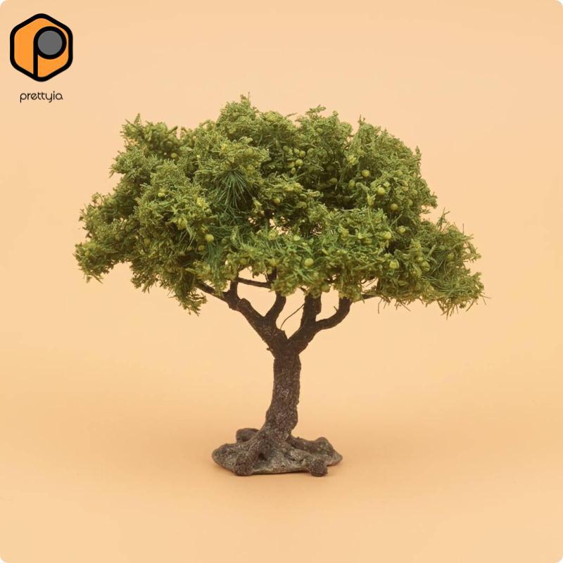 [สวย] โมเดลต้นไม้ภูมิทัศน์ขนาดเล็กสําหรับฉาก Diorama Woodland Decor DIY 10 ซม