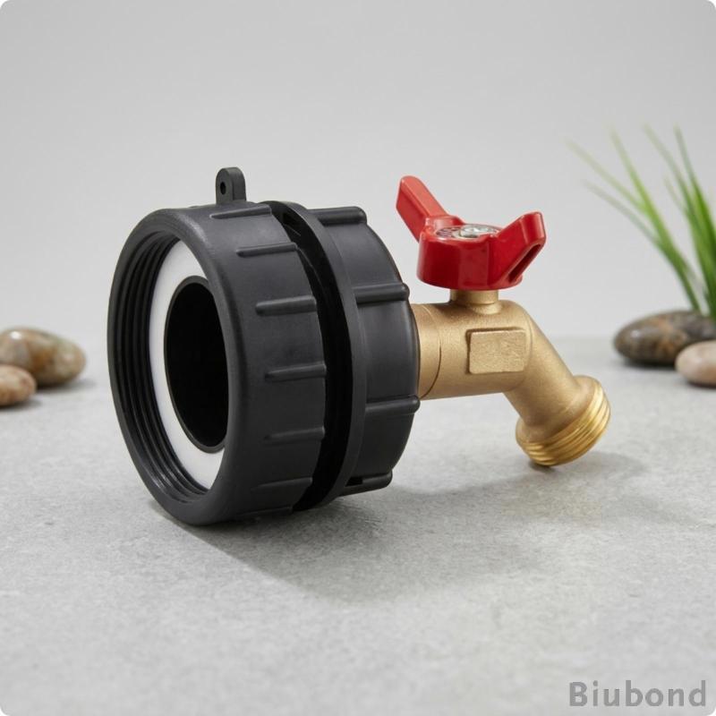 [Biubond] IBC Tank Faucet Adapter Brass IBC Tote Adapter with Faucet Leak-Proof ติดตั้งง่ายสําหรับ G