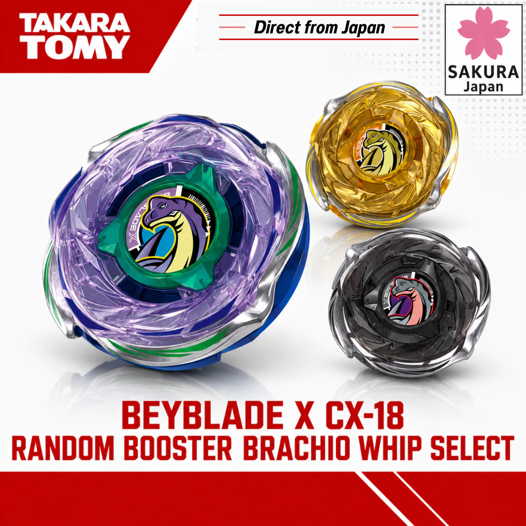 TAKARA TOMY BEYBLADE X CX-18 Random Booster Brachio Whip Select