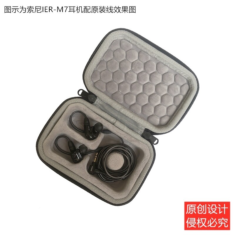 ที่กําหนดเองหูฟังกระเป๋า M7 M9 Z1R เปลือกแข็งการบีบอัดวัสดุ EVA แบบพกพา Dual หูฟังกล่องป้องกัน