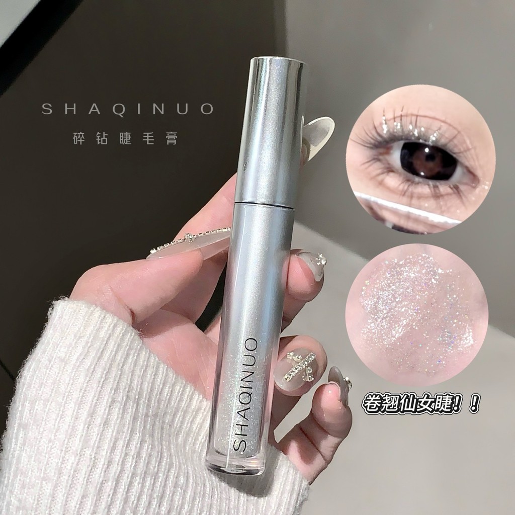 [คลังสินค้าพร้อม] SHAQINUO SHAQINUO มาสคาร่าเพชร Quick-Drying Shining Eyelashes กระพริบบรรยากาศ Fine