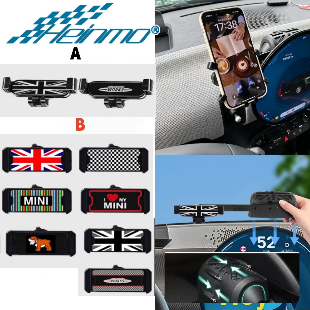 สําหรับ MINI COOPER J01/J05 2024 2025 ที่วางโทรศัพท์ในรถยนต์ Cradle Holder Stand