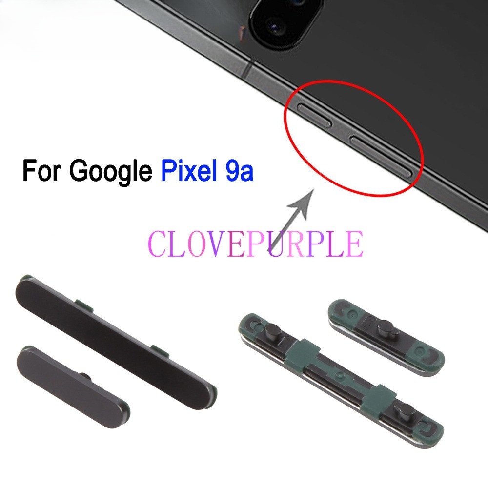 ปุ่ม 1X สําหรับปุ่มพลังงาน Google Pixel 9a และปุ่มควบคุมระดับเสียงอะไหล่ซ่อมทดแทน