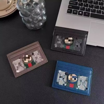 Gu/pradss Presbyopic Card Holder หนังคุณภาพสูง Multi-Card Slot Ultra-Thin ID Card Holder ผู้ชายผู้หญิงคลัทช์