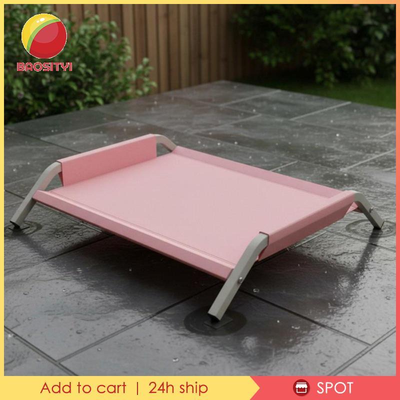 [Baosity1] Pet Bed Dampness Resistance Elevated Pet Bed สีชมพู S