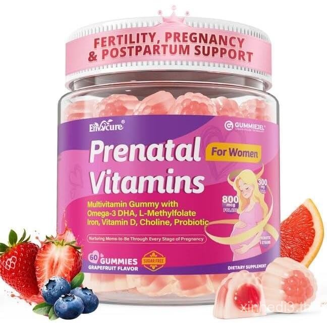 Prenatal s สําหรับผู้หญิง 37IN1 Prenatal พร้อม Omega3 DHA Choline Iron Methylfolate D3 B12 B6 Prenat