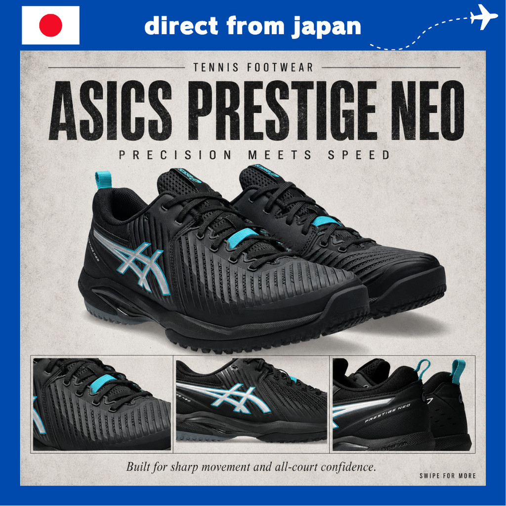 ASICS PRESTIGE NEO OC Unisex Tennis Shoes Clay & Omni Court Lightweight Comfortable