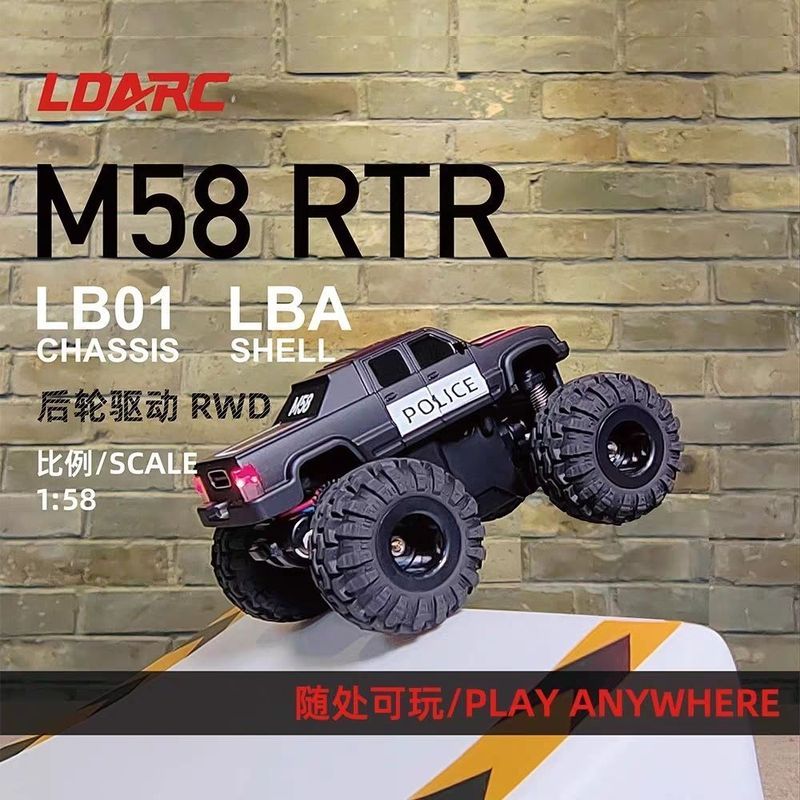 LDARC LDARC M58 1/58 RC รีโมทคอนโทรลรถ Mini Big Foot รถเดสก์ท็อปรถปีนเขาจําลองของเล่นเด็ก