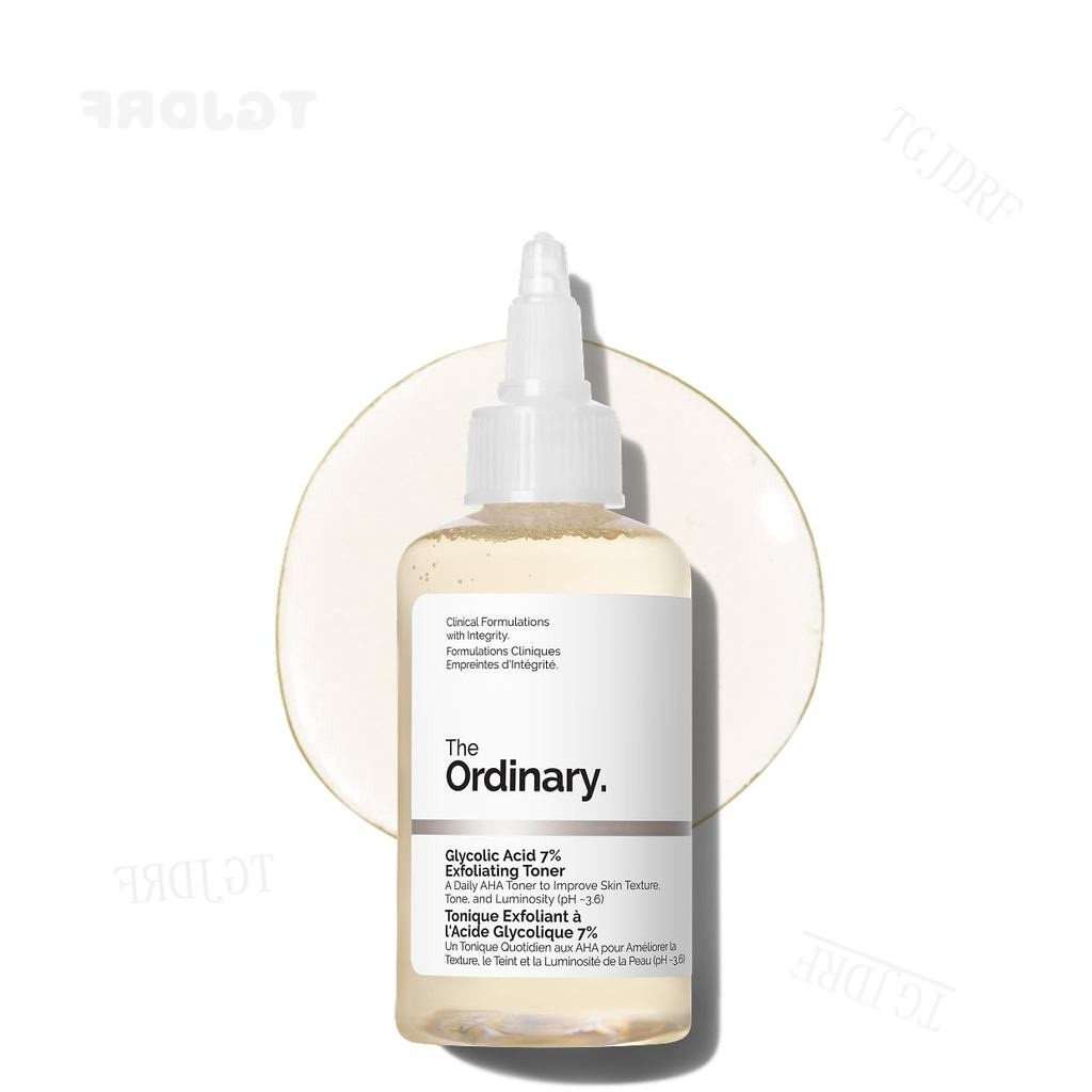 The Ordinary 7% Glycolic Acid Exfoliating Toner, Daily Brightening และ Smoothing Toner สําหรับสีผิวส