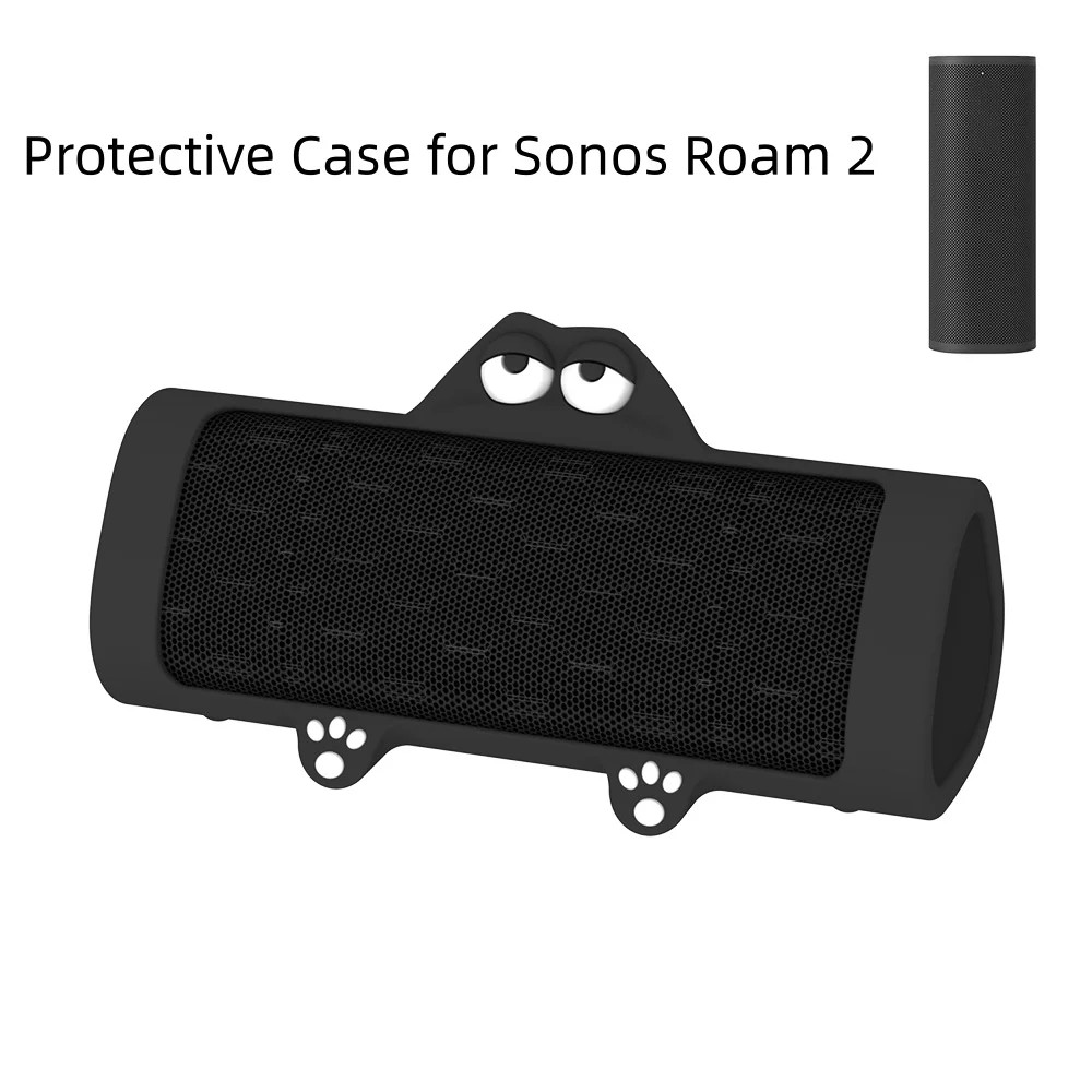 เคสซิลิโคนสําหรับ Sonos Roam 2, ลําโพงบลูทูธพกพา, เคสป้องกันแบบนุ่มป้องกันรอยขีดข่วนและวาง