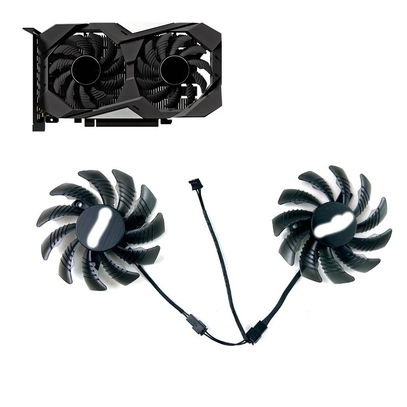 *พัดลมระบายความร้อนใหม่75MM 3PIN T128010SM GTX 960 GPU พัดลมสําหรับ GIGABYTE GeForce GTX 960GTX 950G