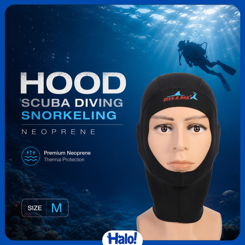 Dive & Sail Hood ดําน้ําดําน้ําตื้น Ultrathin Neoprene - DH-002