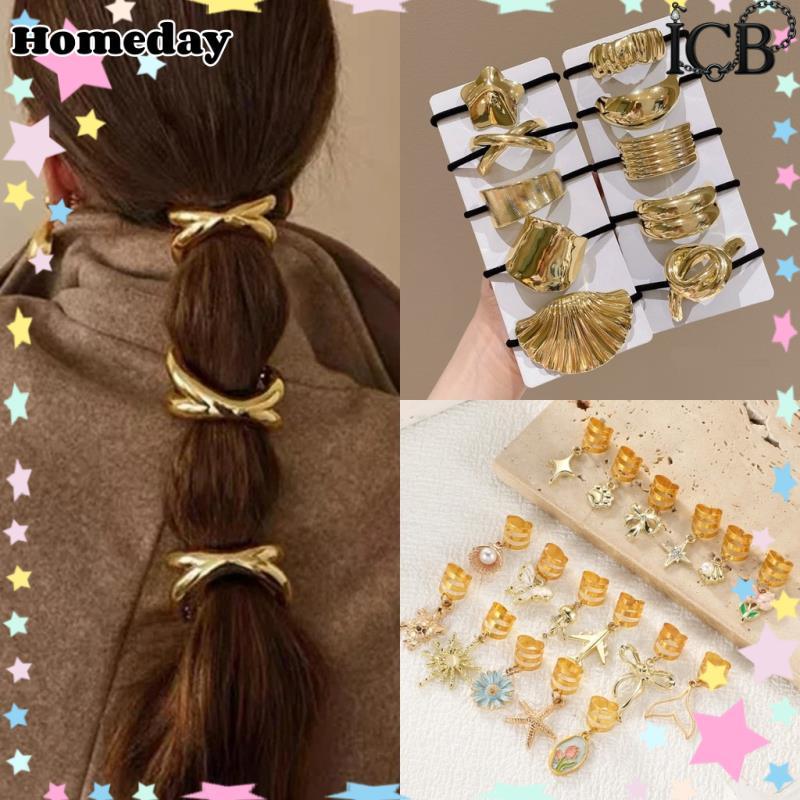 100 สไตล์ สไตล์คุณภาพสูงหนา U-Shaped โลหะผมวงเชือกแถบคาดศีรษะยืดหยุ่น Scrunchies Hairband เครื่องมือแฟชั่นผู้หญิงอุปกรณ์เสริมผม