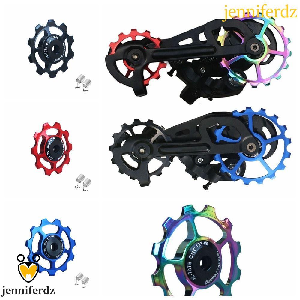 JENNIFERDZ จักรยานด้านหลัง Derailleur จักรยานเสือหมอบอลูมิเนียม Jockey ล้อ Jockey ล้อด้านหลังท่องเที