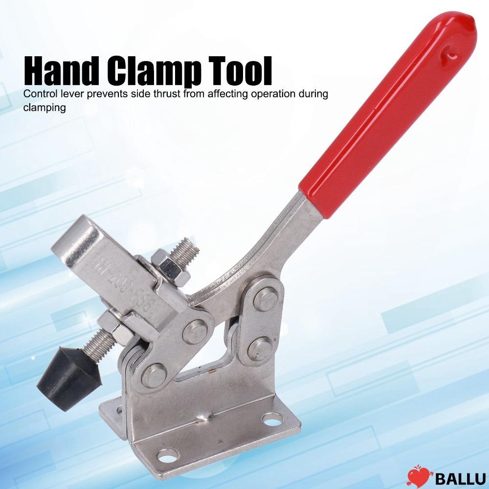 BALLU Toggle Clamp, Antislip Silver Welding Toggle Clamp, Accessories Adjustable Hand Toggle Clamp W