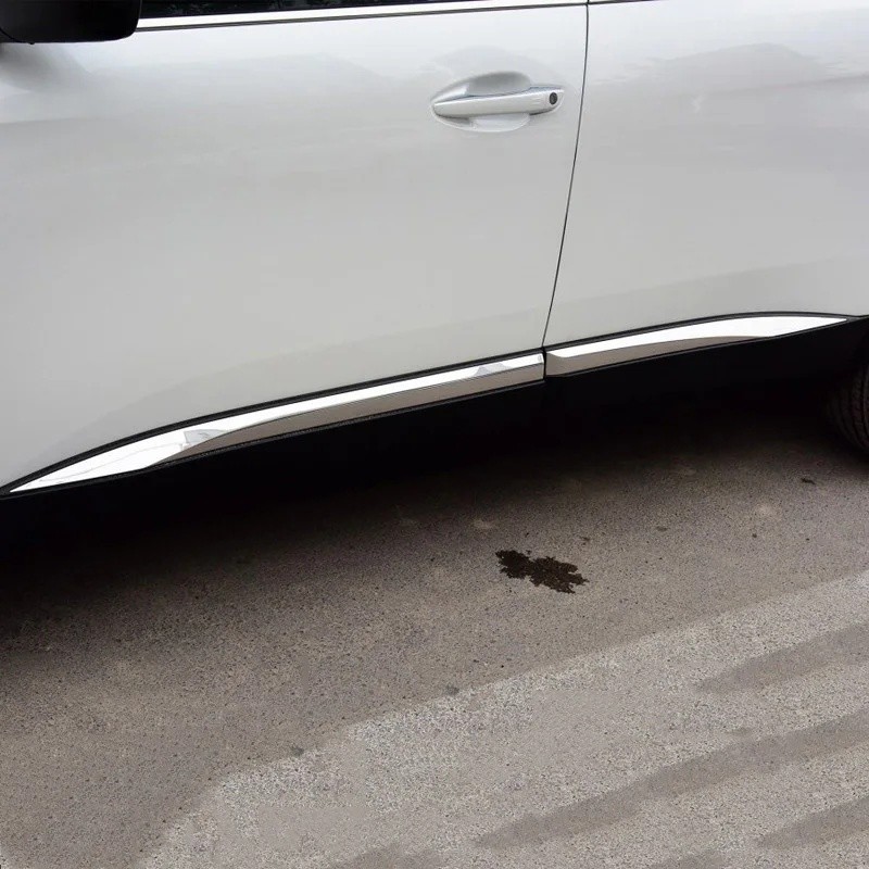 ลดราคา รถชุดสําหรับ peugeot 3008 301 308 408 ประตูขอบชุดตกแต่งป้องกันจัดแต่งทรงผมฝาครอบสแตนเลสอุปกรณ