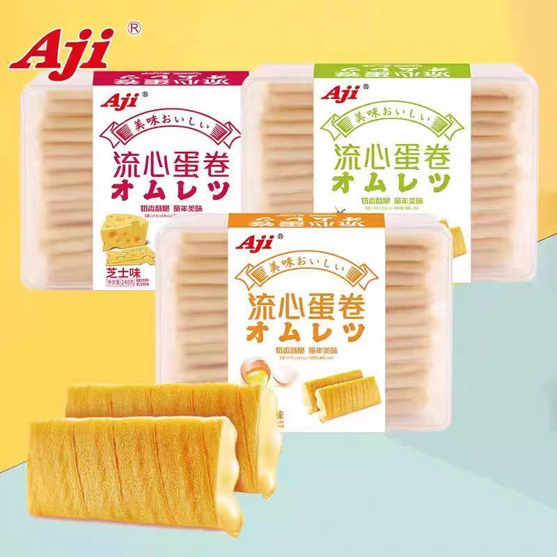 [Aji] Liuxin Egg Roll Crisp ขนมไข่แดงเค็ม Old-fashioned Crispy Roll Casual Snacks Cheese Sandwich Sm