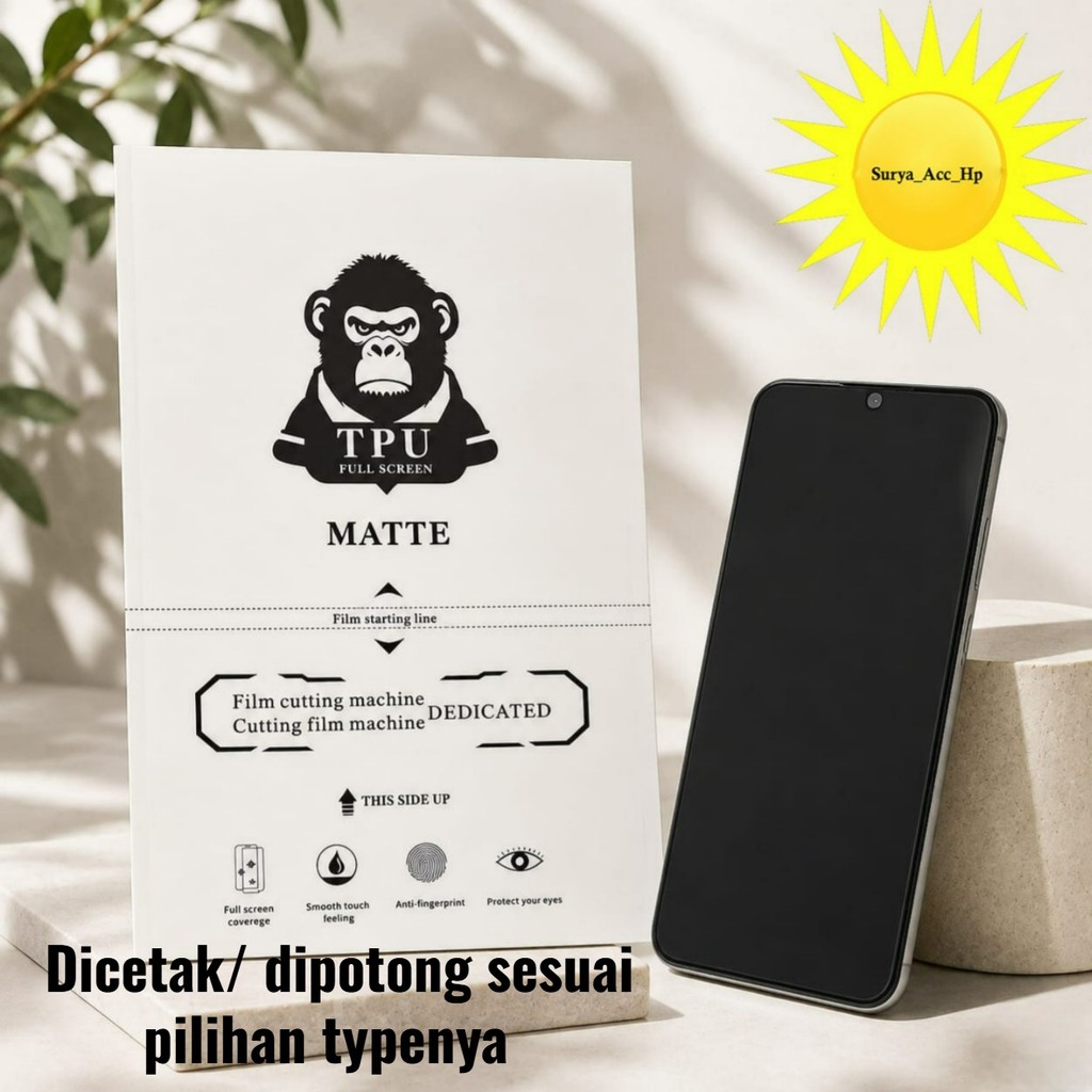 Anti-Scratch Hydrogel Matte Oppo F1 F1 Plus F11 F11 Pro F15 F17 F17 Pro F19 Pro F1s F23 F23 Pro F25 