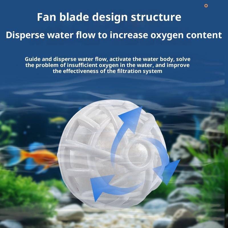 [Rui-t] 10 ชิ้นตู้ปลากรองผ้าฝ้าย Magic Ball ฟองน้ํา Nitrification ถังปลากรอง Bio Ball กลางแจ้ง Pond 