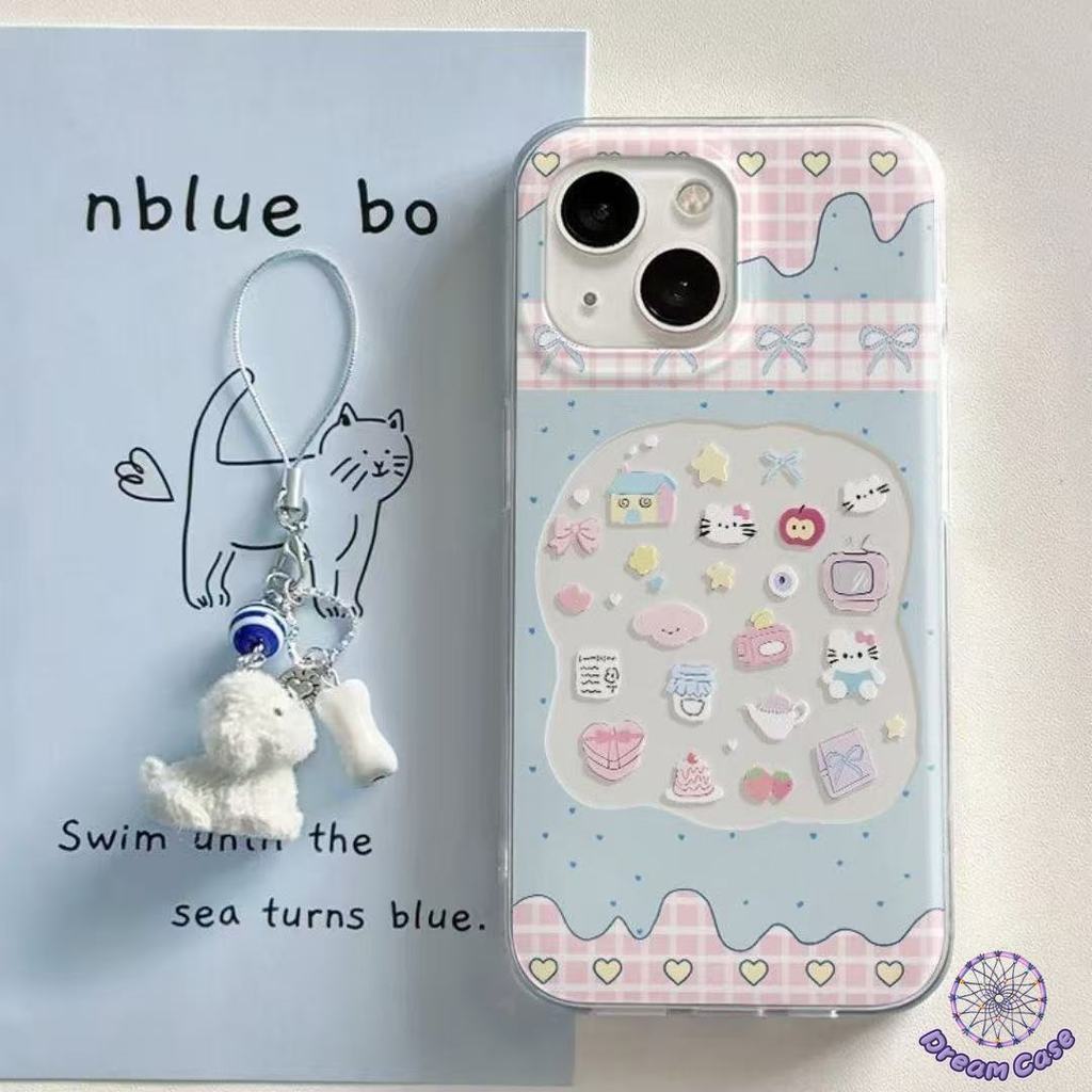 เคส IMD ลายขนมหวาน กระต่าย สไตล์หวานๆ เข้ากันได้กับIPhone 17 AIR 11 12 16 13 15 14 Pro Max 7 8 16 14 15 Plus XR XS X