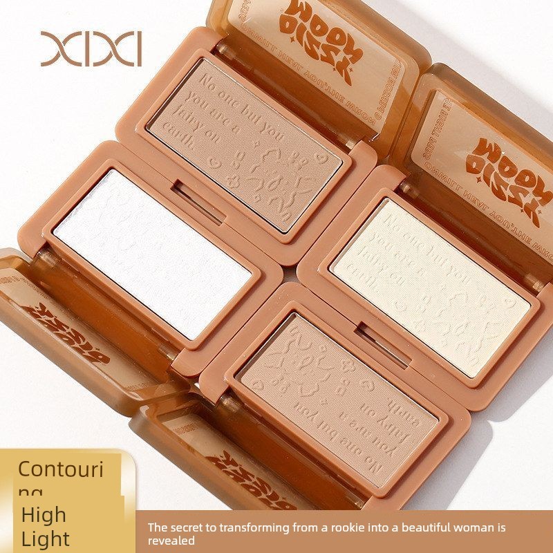 คอนทัวร์ contour Xixi Dosmian Contouring Palette Matte Face สามมิติ Brightening Nose Shadow Shadow S
