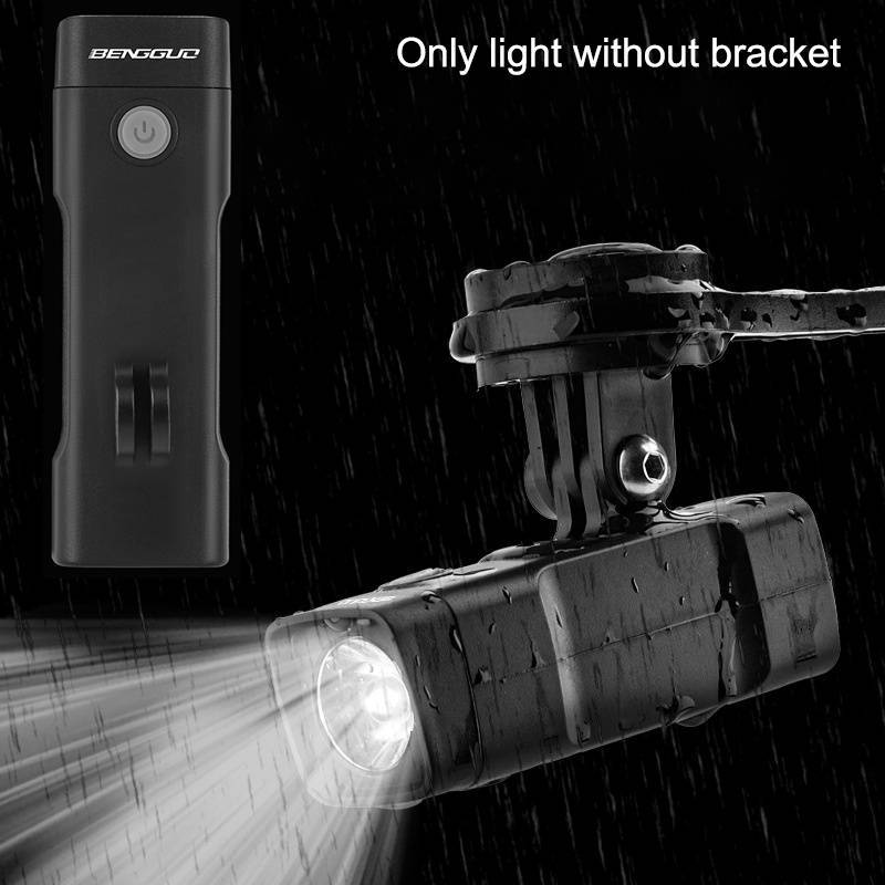 ไฟหน้าจักรยาน USB ชาร์จไฟฉายขี่จักรยานกันน้ําแขวนความสว่างสูง 3 เกียร์สําหรับจักรยานเสือภูเขา