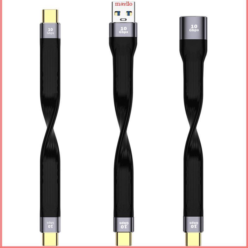 MAVLLO TYPE C Fast Charger Sync Data Cable 10gbps สําหรับแท็บเล็ตมือถือ