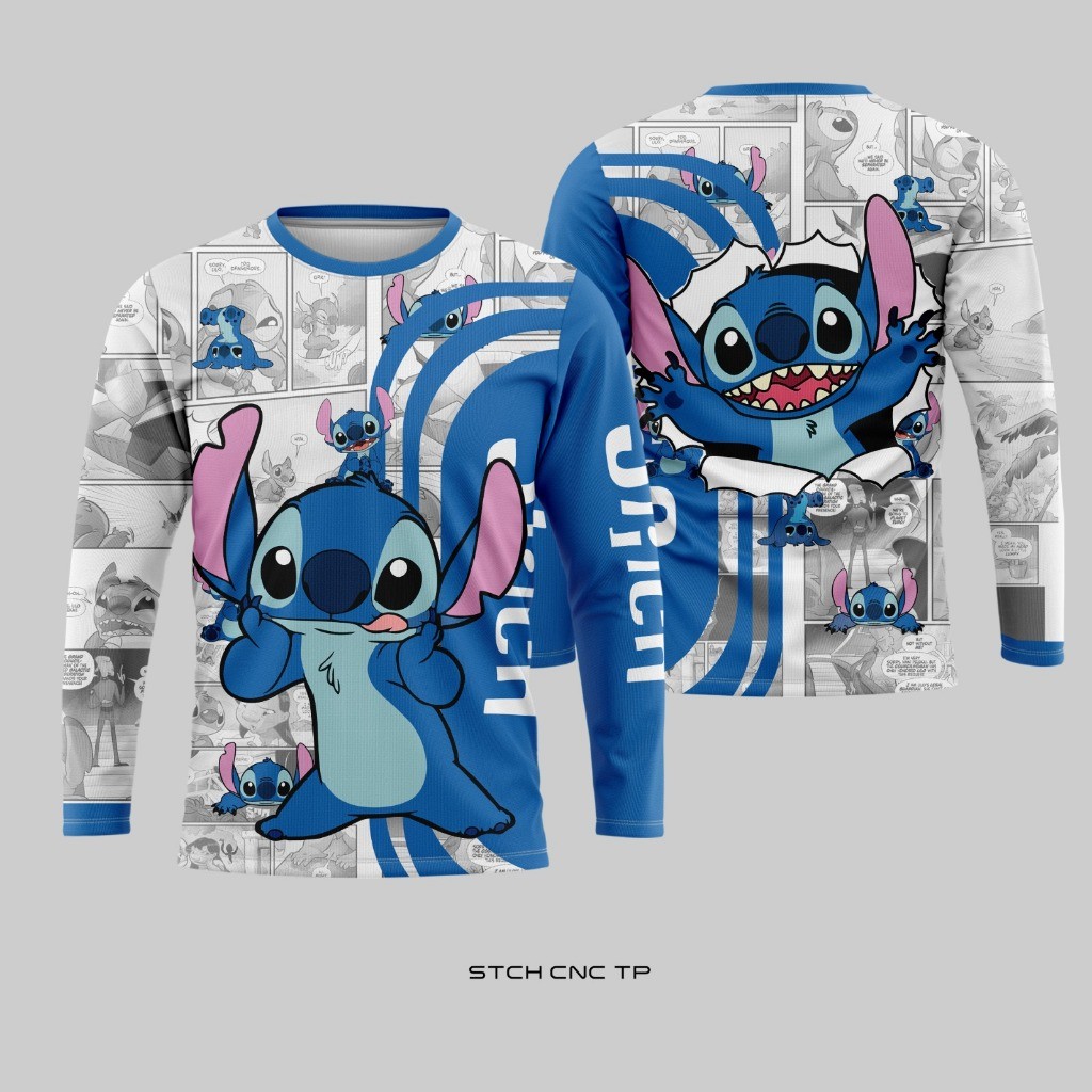 Thin & BreathableHD Full Print Quick Dry STCH CNC TP Cartoon T-Shirt, Unisex Casual Sports Jerseyสไต